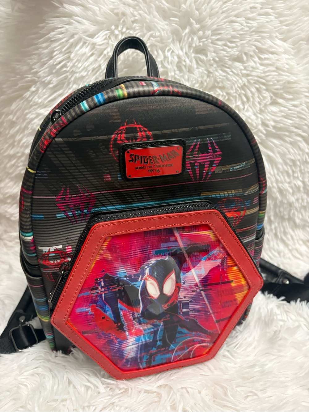 Loungefly Spiderman- Into the Spider Verse, Holographic Backpack